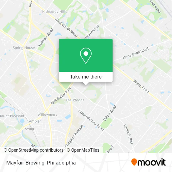 Mayfair Brewing map