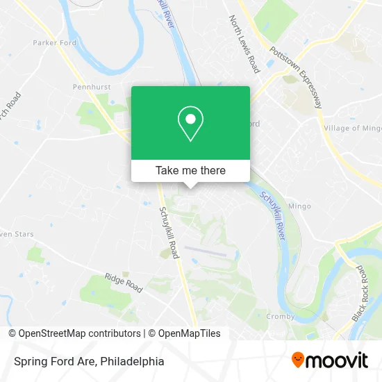 Spring Ford Are map