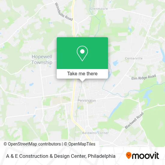 A & E Construction & Design Center map