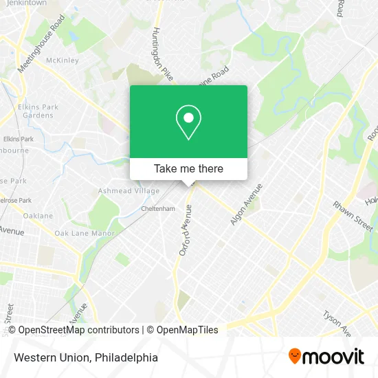 Western Union map