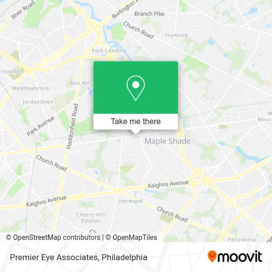 Premier Eye Associates map
