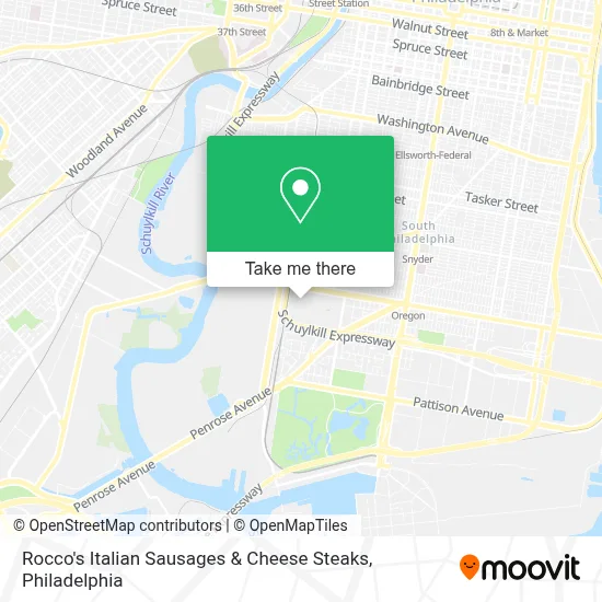 Rocco's Italian Sausages & Cheese Steaks map