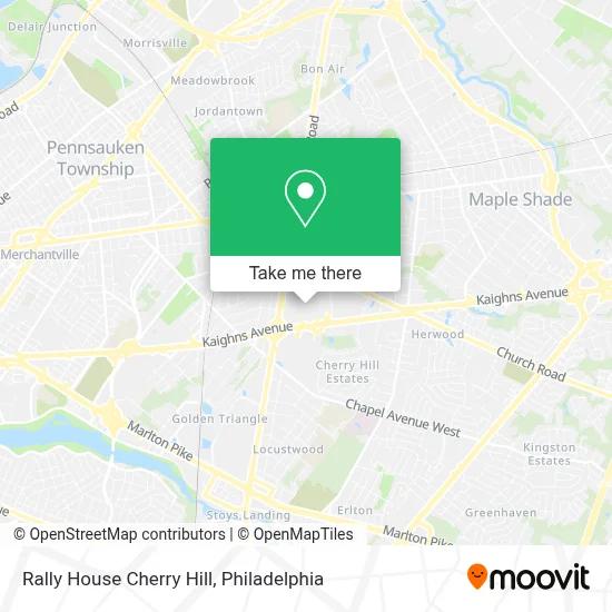 Rally House Cherry Hill map