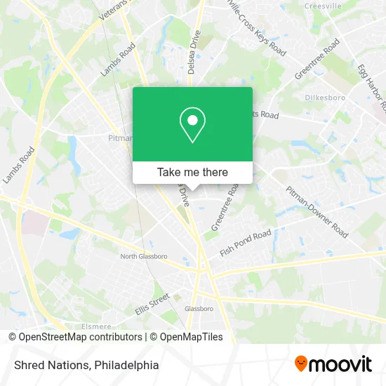 Shred Nations map