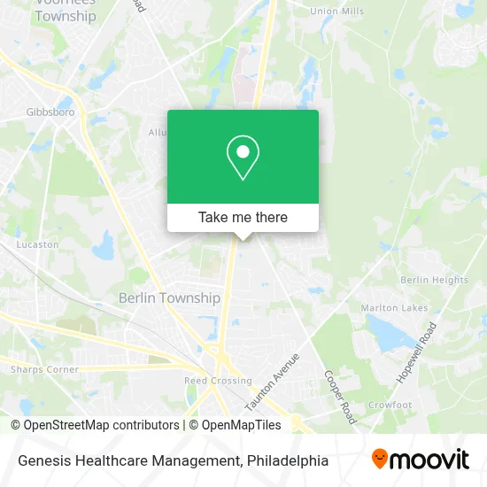 Genesis Healthcare Management map