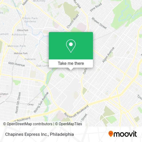 Chapines Express Inc. map