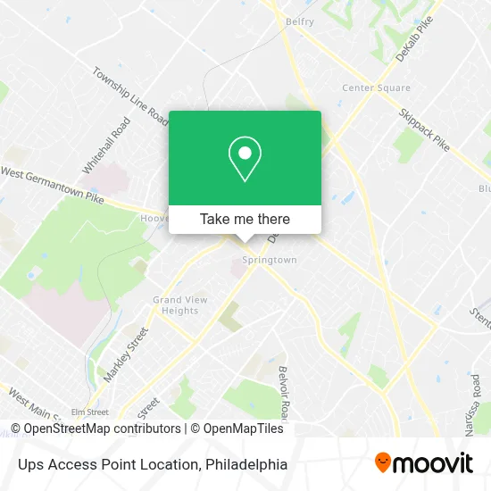Ups Access Point Location map