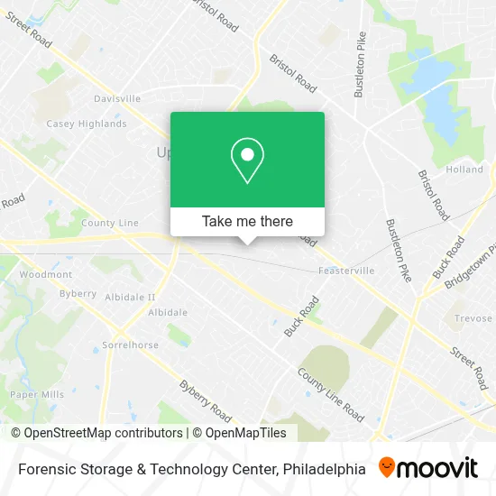 Forensic Storage & Technology Center map