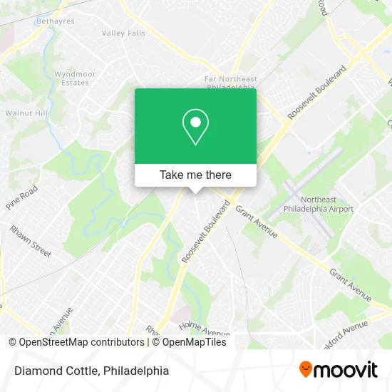 Diamond Cottle map