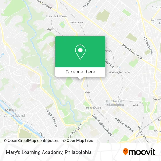 Mary's Learning Academy map