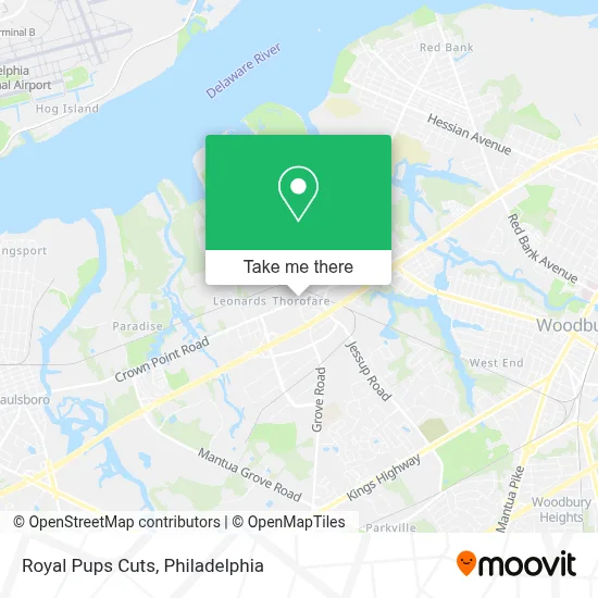 Royal Pups Cuts map