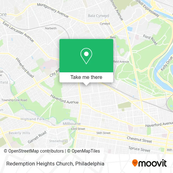 Redemption Heights Church map