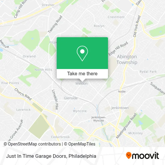 Just In Time Garage Doors map