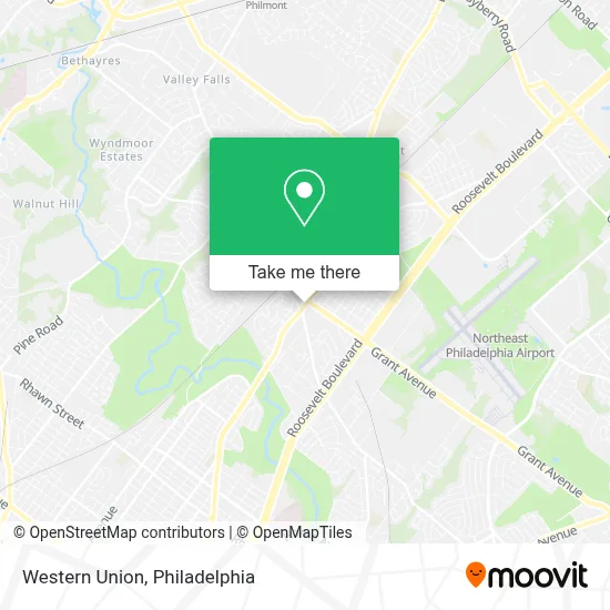 Western Union map
