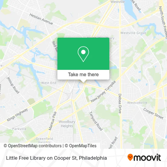 Little Free Library on Cooper St map