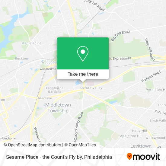 Sesame Place - the Count's Fly by map