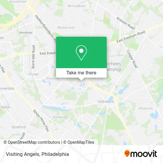 Visiting Angels map