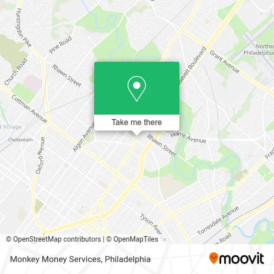 Monkey Money Services map