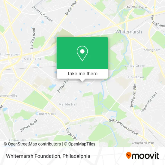 Whitemarsh Foundation map