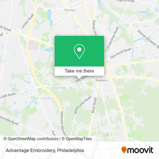 Advantage Embroidery map
