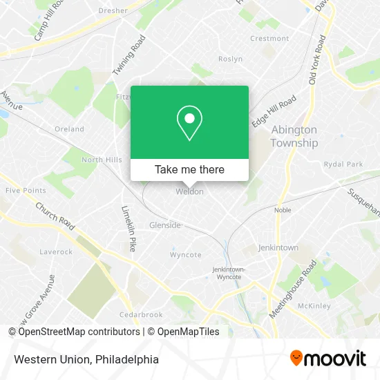 Western Union map
