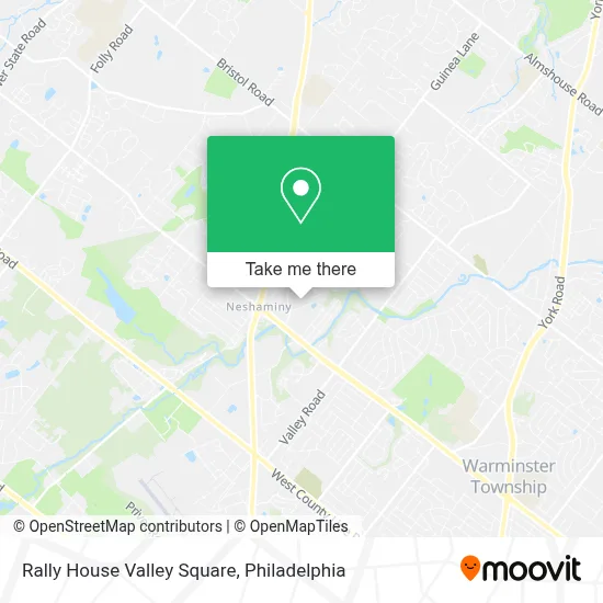Rally House Valley Square map