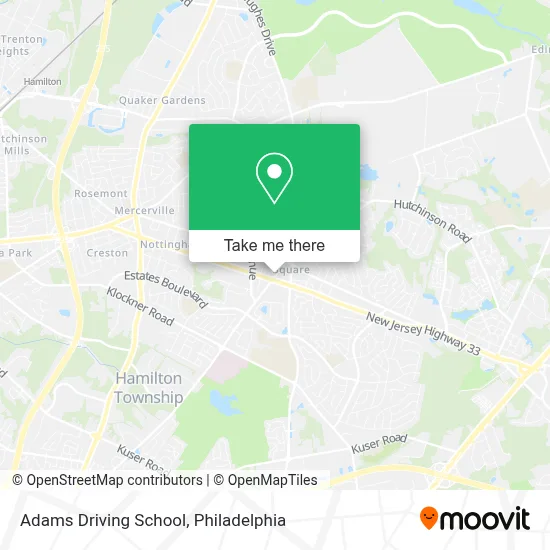 Adams Driving School map