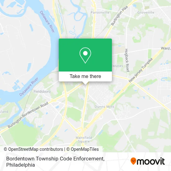 Bordentown Township Code Enforcement map