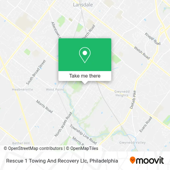 Rescue 1 Towing And Recovery Llc map