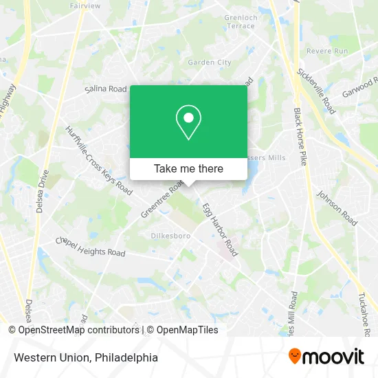 Western Union map