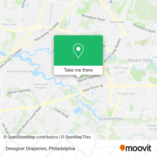 Designer Draperies map