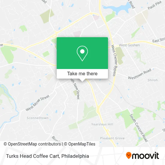 Turks Head Coffee Cart map