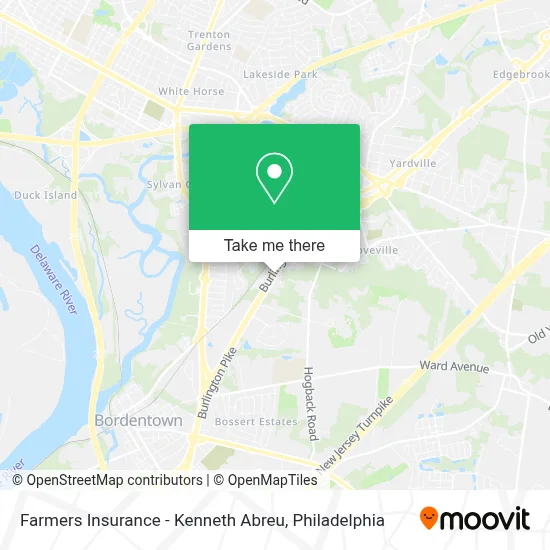 Farmers Insurance - Kenneth Abreu map