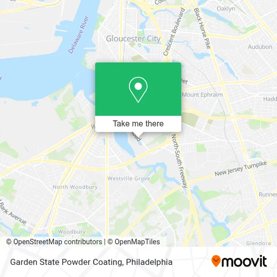 Garden State Powder Coating map