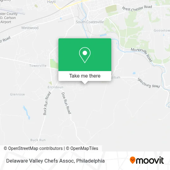Delaware Valley Chefs Assoc map