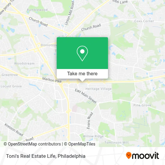 Toni's Real Estate Life map