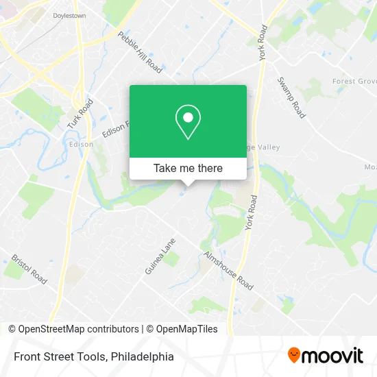 Front Street Tools map