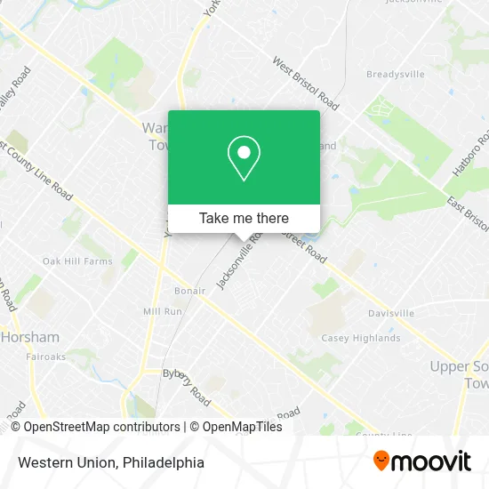 Western Union map