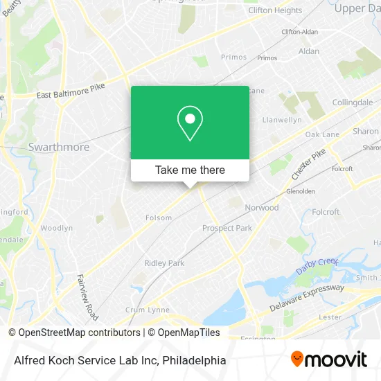 Alfred Koch Service Lab Inc map