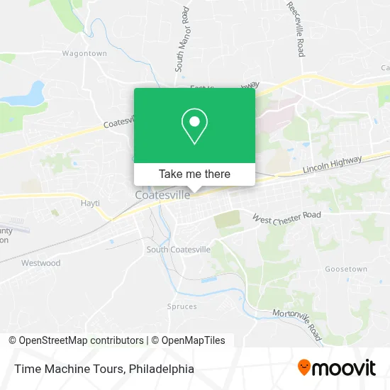 Time Machine Tours map
