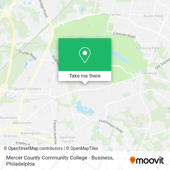 Mercer County Community College - Business map