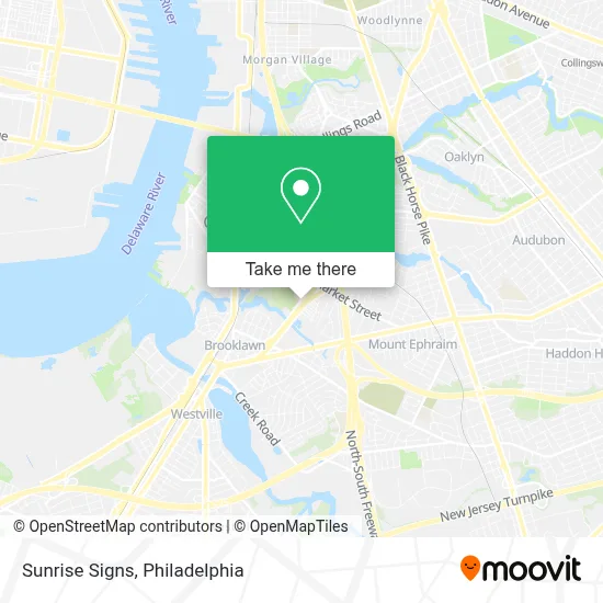 Sunrise Signs map