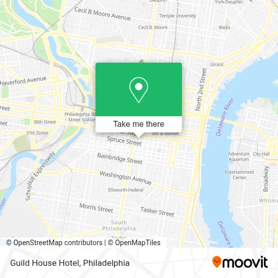 Guild House Hotel map