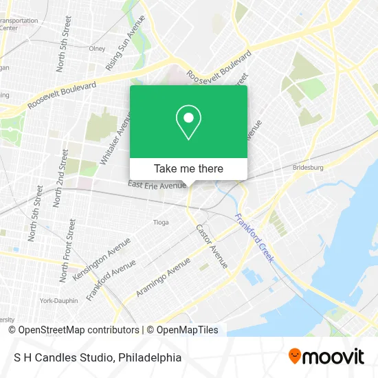 S H Candles Studio map