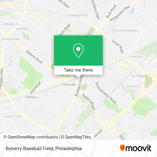 Byberry Baseball Field map