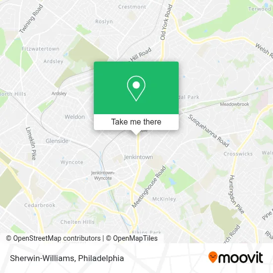 Sherwin-Williams map