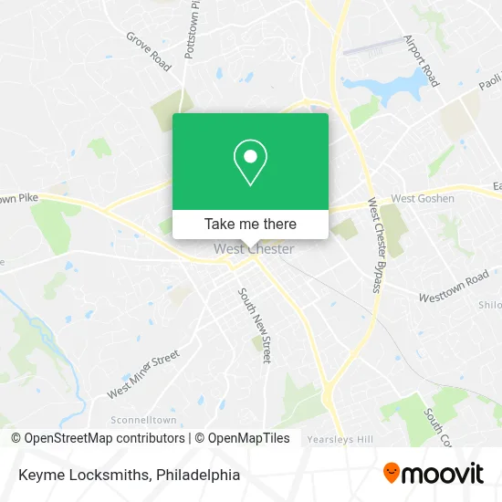 Keyme Locksmiths map