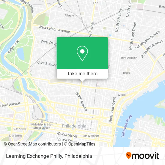 Learning Exchange Philly map