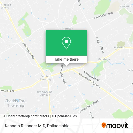 Kenneth R Lander M.D map