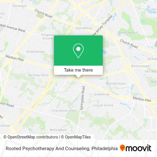 Rooted Psychotherapy And Counseling map